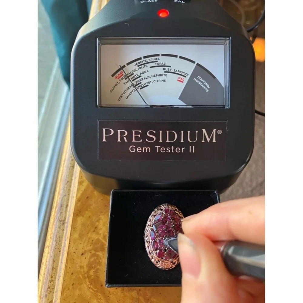 Natural Rhodolite Garnet Sterling Silver Ring Size 5